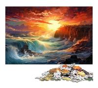 Rompecabezas de 1000 Piezas para Adultos un Hermoso y Maravilloso Paisaje del Mundo un desafío Educativo para aliviar el estrés un desafío difícil 1000 Piezas (38 x 26 cm)