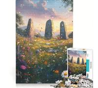 Rompecabezas de 1000 Piezas para Adultos Un Mundo postapocalíptico de fantasía Juego Imposible Un desafío difícil Fortalece el Amor Entre Parejas 38x26cm