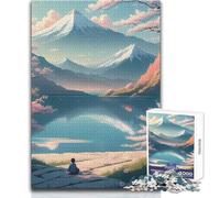 Rompecabezas de 1000 Piezas para Adultos Un niño en el Lago, diversión Familiar y Noche de Juegos, análisis y lógica, Juguetes antiestrés, tamaño 50x75cm