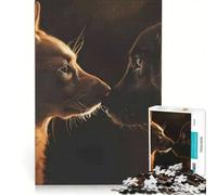 Rompecabezas de 1000 Piezas para Adultos: Un par de Perros Juegos Divertidos para ejercitar la Mente y Las Manos Toda la Familia 50x75cm