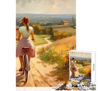 Rompecabezas de 1000 Piezas para Adultos Un Paseo por el Campo decoración del hogar Juguetes Ideas de Regalo Juego Familiar Interesante reducción del estrés tamaño 50x75cm