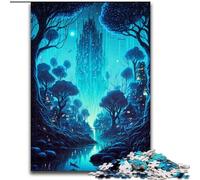 Rompecabezas de 1000 Piezas para Adultos, un pequeño Pueblo en la Jungla, tamaño 26x38cm, Ideal para Parejas, Navidad, Año Nuevo y San Valentín.