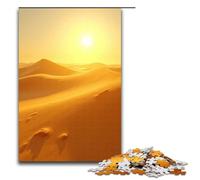 Rompecabezas de 1000 Piezas para Adultos: Un Rayo de Sol tiñó Las Dunas de Arena de Color Miel. Regalo de cumpleaños para Adolescentes a Partir de 14 años. 1000 Piezas (75 x 50 cm).
