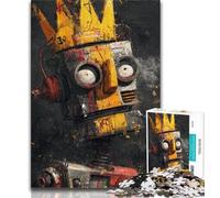 Rompecabezas de 1000 Piezas para Adultos, un Robot difícil de Construir al Estilo de Basquiat, Ideal para Adolescentes, Toda la Familia Apto para niños de 14 años (75x50cm)