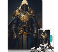 Rompecabezas de 1000 Piezas para Adultos, un Rompecabezas de Caballero Medieval difícil de superar para Adolescentes, Toda la Familia Apto para niños de 14 años (38x26cm)