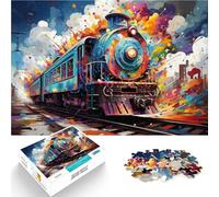 Rompecabezas de 1000 piezas para adultos. Un tren que puede viajar a través de un desafiante rompecabezas difícil de 14.95 x 20.47 pulgadas es ideal como regalo para toda la familia