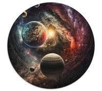 Rompecabezas de 1000 Piezas para Adultos: Un Universo Maravilloso. Rompecabezas Redondo de 1000 Piezas. Rompecabezas de Alta dificultad para Adolescentes (tamaño 67,5 x 67,5 cm).