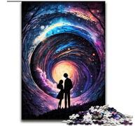 Rompecabezas de 1000 Piezas para Adultos, una Historia de Amor cósmica Idea de Regalo navideña de 1000 Piezas Obra de Arte humorística con Detalles de 26x38cm