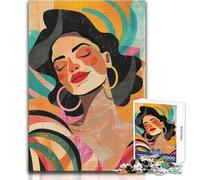 Rompecabezas de 1000 Piezas para Adultos Una Latina Feliz Juego Educativo Actividades Familiares Regalos para el Amigo Secreto Tamaño 38x52cm