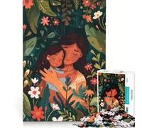 Rompecabezas de 1000 Piezas para Adultos: Una Madre Abrazando a su Hija Juguete Educativo Un Reto difícil Colección de Artistas Bellas Artes 50x75cm
