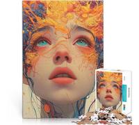 Rompecabezas de 1000 Piezas para Adultos Una Mente Abierta Juguetes Juegos Educativos Antiestrés Colección de Artistas, Bellas Artes 38x26cm