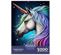 Rompecabezas De 1000 Piezas para Adultos Unicorn Rainbow Rompecabezas Juegos Divertidos Vacaciones En Casa Matar El Tiempo Cumpleaños Y Navidad 52x38cm/1000pcs