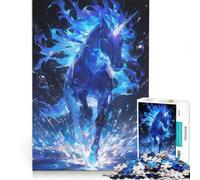 Rompecabezas de 1000 Piezas para Adultos Unicornio Criatura legendaria Juego Educativo Carrera de Velocidad Manual Regalo de cumpleaños Regalos de Viaje 38x52cm