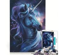 Rompecabezas de 1000 Piezas para Adultos Unicornio Criatura legendaria Juego práctico para ejercitar la Mente y Las Manos Cada Pieza es única 38x26cm