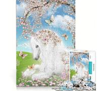 Rompecabezas de 1000 Piezas para Adultos: Unicornio de ensueño, Juego Imposible, Ideal para Pasar el Tiempo en casa Durante Las Vacaciones, Regalo para Amigos y Familiares 38x52cm