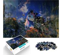 Rompecabezas de 1000 Piezas para Adultos Unicornio en un Campo de Flores Montaje de Patrones Regalos para Amigos y Familiares 52x38cm