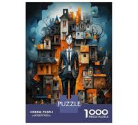 Rompecabezas De 1000 Piezas para Adultos Urban Abstract Art Print Rompecabezas para Adultos Juguetes Antiestrés para La Diversión Familiar Actividades Divertidas En Casa 52x38cm/1000pcs
