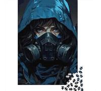 Rompecabezas De 1000 Piezas para Adultos Urban Camo Hoodie with Gas Mask Rompecabezas para Adultos Juguete Decoración De Pared Desafío Difícil Diversión Actividades En Casa, 52x38cm/1000pcs