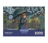 Rompecabezas De 1000 Piezas para Adultos Urban Fantasy A Child'S Journey Through Whimsical Cityscape Rompecabezas para Adultos: Un Juego Práctico, Divertido Y Un Desafío Educativo con Humor 38x26cm/1