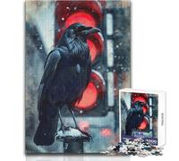 Rompecabezas de 1000 Piezas para Adultos Urban Omen︰ The Raven at Red Presents for Women para Juego Educativo, Regalo de Amigo Secreto (tamaño 38x26cm)