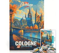 Rompecabezas de 1000 Piezas para Adultos Urban Retro Dreams Colonia, Juegos educativos, decoración del hogar, colección de Artistas, Bellas Artes 50x75cm