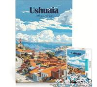 Rompecabezas de 1000 Piezas para Adultos Ushuaia Argentina Juguete Educativo interacción Entre Padres e Hijos cumpleaños y Navidad 38x26cm