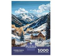 Rompecabezas De 1000 Piezas para Adultos Vail Mountain Winter Scene Rompecabezas para Adolescentes Juego De Ingenio Análisis Y Lógica Difícil Y Desafiante 70x50cm/1000pcs