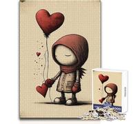 Rompecabezas de 1000 Piezas para Adultos Valentine Doodle VII, Acogedor y Relajante, Ideal para el Tiempo Libre en Interiores, Juguete de Corte de precisión avanzado, tamaño 38x26cm