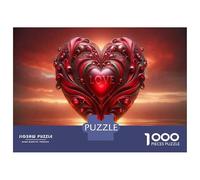 Rompecabezas De 1000 Piezas para Adultos Valentine's Day Heart Decorations Rompecabezas para Adultos Juguetes Antiestrés Difícil Difícil Y Desafiante 52x38cm/1000pcs