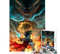 Rompecabezas de 1000 Piezas para Adultos Valkyrie Valor Juguete Educativo Regalo para Mujeres y Hombres Juego práctico colección de Artistas tamaño de Bellas Artes: 50x75cm