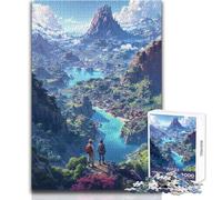Rompecabezas de 1000 Piezas para Adultos Valle Místico, Juego para Mejorar la Memoria Familiar para Mayores de 14 años (tamaño 38x26cm)