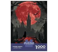 Rompecabezas De 1000 Piezas para Adultos Vampire Gothic City Spooky Rompecabezas para Adolescentes Juego Práctico Desafío Difícil Regalo De Cumpleaños, Regalos, 70x50cm/1000pcs