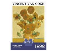Rompecabezas De 1000 Piezas para Adultos Van Gogh Sunflowers Starry Rompecabezas para Adolescentes Juego Práctico Desafío Difícil Regalo De Cumpleaños, Regalos, 70x50cm/1000pcs
