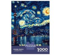 Rompecabezas De 1000 Piezas para Adultos Vancouver Canada Starry Night Art Rompecabezas para Adultos Juegos Relajantes Regalo De Cumpleaños Regalos Y Cumpleaños Únicos 38x26cm/1000pcs