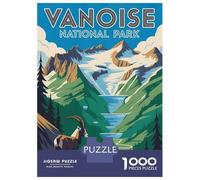 Rompecabezas De 1000 Piezas para Adultos Vanoise National Park Vintage Rompecabezas para Adultos Juego De Ingenio Desafío Educativo Difícil 70x50cm/1000pcs