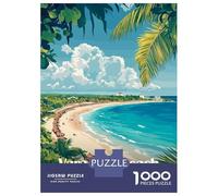Rompecabezas De 1000 Piezas para Adultos Varadero Beach Cuba Rompecabezas para Adultos Juguetes Antiestrés Ensamblaje De Patrones Interacción Entre Padres E Hijos 38x26cm/1000pcs