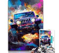 Rompecabezas de 1000 Piezas para Adultos vehículos Todoterreno Rompecabezas de 1000 Piezas diseño Vibrante y único Experiencia Relajante y desafiante 75x50cm