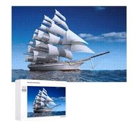 Rompecabezas de 1000 piezas para adultos, velero, olas del océano, rompecabezas para adultos, decoración de pared, arte de pared desafiante para completar 1000 piezas