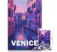 Rompecabezas de 1000 Piezas para Adultos: Venecia, Ciudad estética Una Obra de Arte para Regalar en cumpleaños a Mayores de 14 años (tamaño 38x52cm)