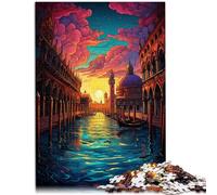Rompecabezas de 1000 piezas para adultos, Venecia, Italia, juegos divertidos de 14.95 x 20.47 pulgadas, regalo de cumpleaños de Navidad para adolescentes de 14 años en adelante
