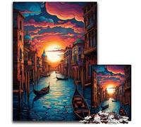 Rompecabezas de 1000 Piezas para Adultos Venecia Italia Rompecabezas de Papel desafiante para armar Ideal para Jugar en Familia o como Regalo Decorativo 1000 Piezas (38x26cm)