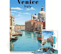 Rompecabezas de 1000 Piezas para Adultos, Venecia, Italia, Viaje, decoración, Juguete para ejercitar la Mente, diversión Casual, (38x26cm)