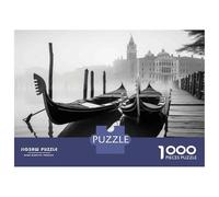 Rompecabezas De 1000 Piezas para Adultos Venice Gondola Reflections Rompecabezas para Adultos Juguetes Antiestrés Pero Divertido Y Humorístico 70x50cm/1000pcs