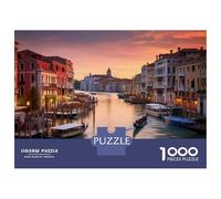 Rompecabezas De 1000 Piezas para Adultos Venice Italy Canal Gondola Ride Rompecabezas para Adultos Juguetes Antiestrés Pero Divertido Y Humorístico 70x50cm/1000pcs