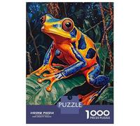 Rompecabezas De 1000 Piezas para Adultos Vibrant Rainforest Frog Rompecabezas para Adultos Juegos Divertidos Pero Divertidos Y Humorísticos Desafiantes De Completar 38x26cm/1000pcs