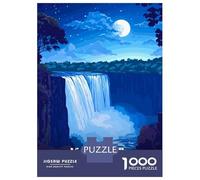 Rompecabezas De 1000 Piezas para Adultos Victoria Falls Night Rompecabezas para Adultos Juego Práctico Ensamblaje De Patrones Difícil Y Desafiante 70x50cm/1000pcs