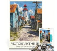 Rompecabezas de 1000 Piezas para Adultos: Victoria Junto al mar, Juegos educativos, Carrera de Velocidad Manual, Toda la Familia 38x26cm