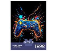 Rompecabezas De 1000 Piezas para Adultos Video Game Controller Art Print Rompecabezas para Adultos Juego Familiar Decoración De Pared Oferta como Regalos para Toda La Familia 38x26cm/1000pcs