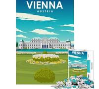 Rompecabezas de 1000 Piezas para Adultos Viena Austria Arte de Viaje Juego Educativo Juguete de desafío Juego Educativo decoración de Arte para el hogar Regalo artístico tamaño 38x26cm