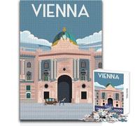 Rompecabezas de 1000 Piezas para Adultos, Viena, Austria, Hermoso diseño, Juego Educativo, Juguetes antiestrés, tamaño 38x26cm